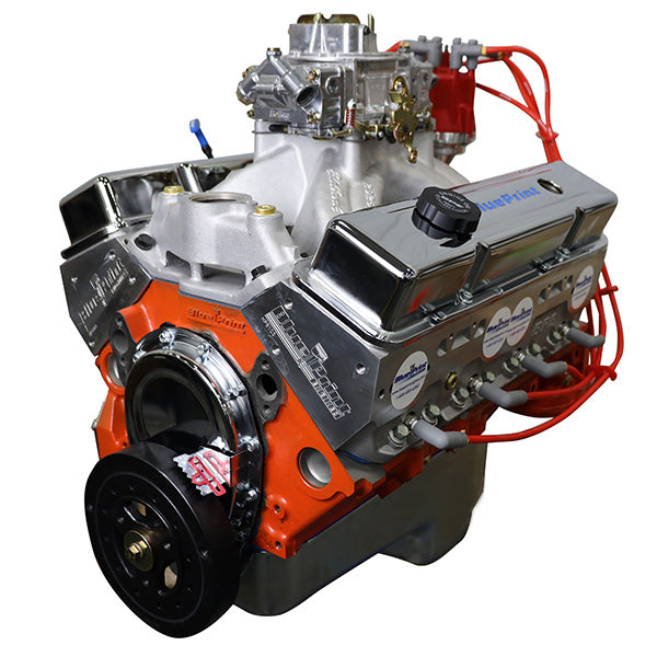 New BluePrint Small Block GM 454 c.i. Proseries Crate Engine - dressed longblock w/ carb - PS4541CTC1